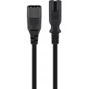 C&acirc;ble de rallonge C7/C8, 2 m, noir